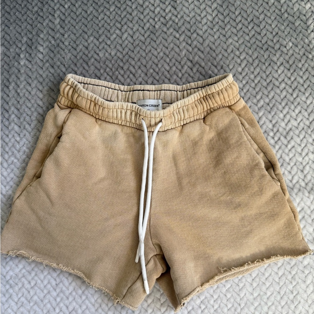Cotton Citizen Tan Athletic Shorts